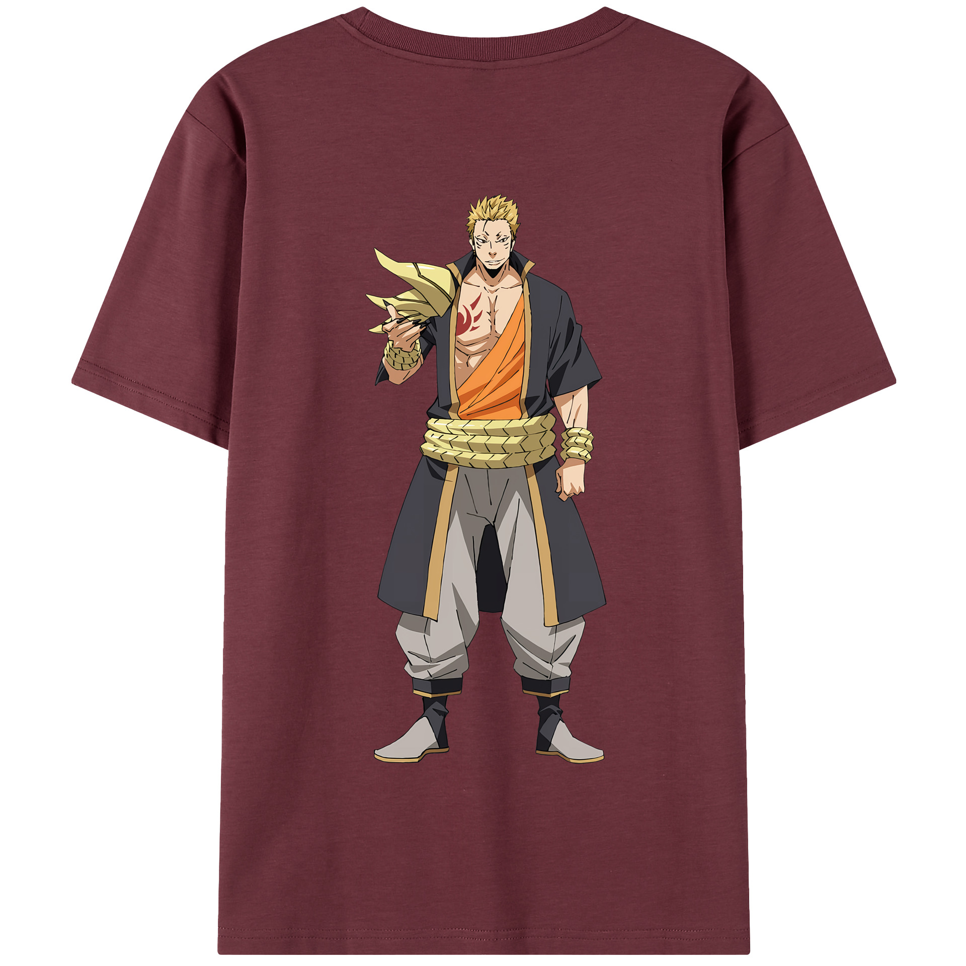 （画像用） 転スラ Regarding Reincarnated to Slime 綿100％半袖Tシャツ（背面プリント）
